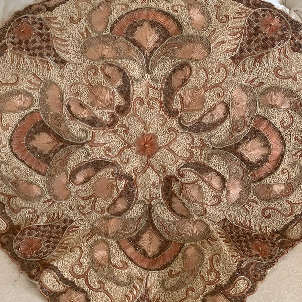 Table cloth hand made from India